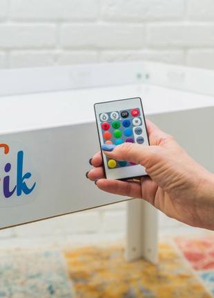 Световой стол-песочница noofik модель double с 2 карманами