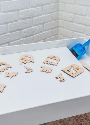 Световой стол-песочница noofik модель double с 2 карманами