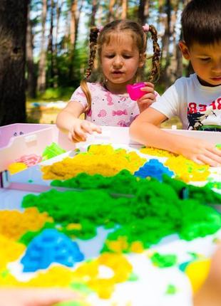 Световой стол-песочница noofik модель double с 2 карманами