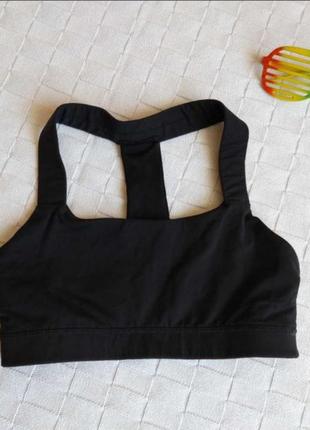 Чёрный топ для тренировок gap xs s