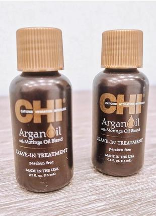 Відновлююча олія / chi argan oil leave-in treatment2 фото