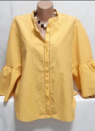 Шикарная блузка блуза из хлопка р 50