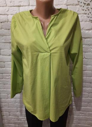Зеленая блуза италия1 фото