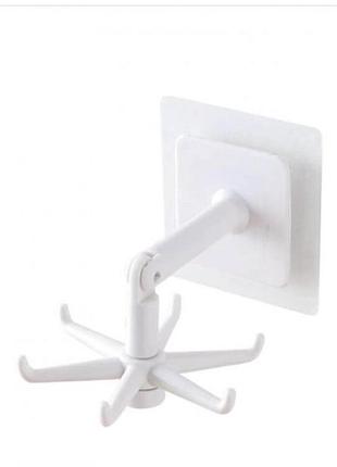 Тримач (гачок) для кухонного начиння, що обертається на 6 гачків