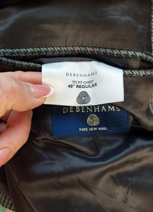 Фирменный debenhams мега теплый пиджак/жакет на 100% шерсти, размер 5-7хл3 фото