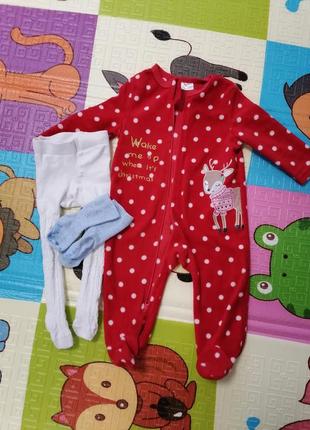 Детская одежда от3х до 6ти месяцев на девочку + подарок памперсы huggies3 фото