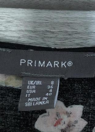 Primark нежное платье в цветы цветочный принт с v-образным вырезом на пуговицах нежное платье в цветочной принт5 фото