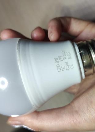 Led лампа 12v, мощность 9w, стандартный цоколь е272 фото