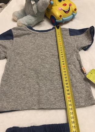 Костюм: футболка и шорты,комплект на 6 місяців года хлопок,набор5 фото