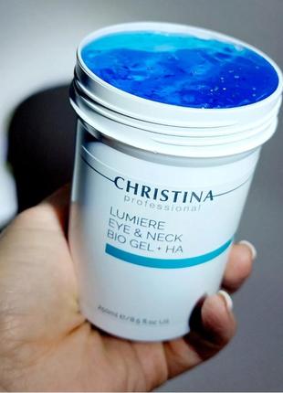 Christina lumiere eye &amp; neck bio gel+ha, 50 ml/ гель с гиалуроновой кислотой