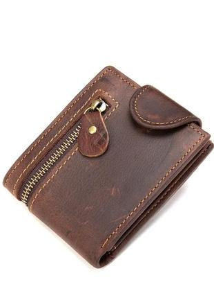 Чоловічий гаманець шкіряний коричневий2 фото