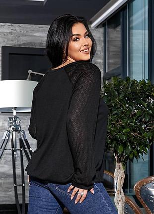 Нарядная женская кофта свитер вязка❤🔥 большие размеры4 фото