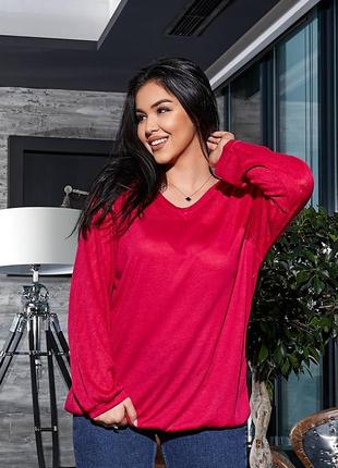 Ошатна жіноча кофта светр в'язка❤🔥 великі розміри