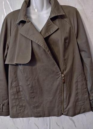 Стильна натуральна легенька  вкорочена курточка