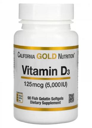 California gold nutrition  витамин d3 5000 ме 90 капсул
