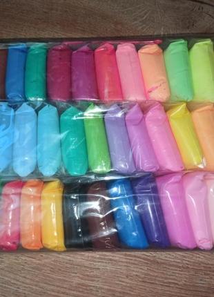 Воздушный легкий пластилин для лепки 36 цветов4 фото