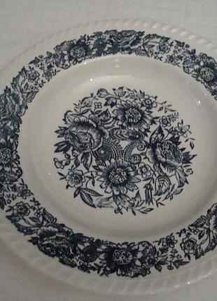 Тарелки глубокие кобальт набор 2 шт англия №т89