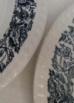 Тарелки глубокие кобальт набор 2 шт англия №т89