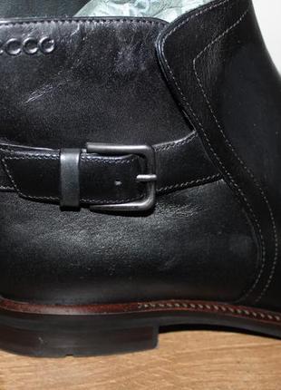 Кожаные ботинкиecco faro, 44 размер7 фото