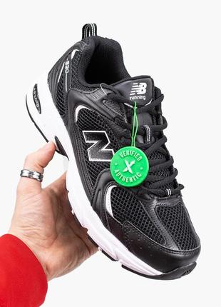 Женские кроссовки new balance 530 black/white