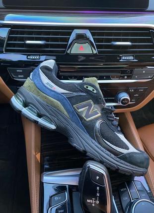 Мужские кроссовки new balance 2002r black blue 41-42-43-44