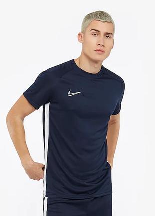 Футболка спортивная игровая nike dry acdmy top темно-синяя3 фото