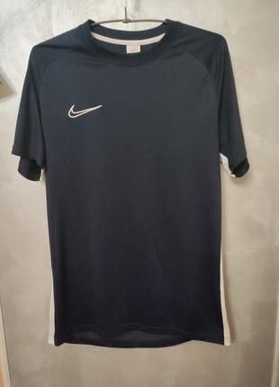 Футболка спортивная игровая nike dry acdmy top темно-синяя5 фото