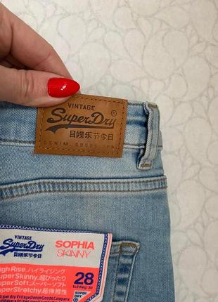 Superdry skinny новые идеальные джинсы оригинал4 фото