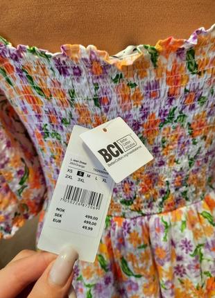 Cubus хлопковое макси платье в цветочный принт8 фото