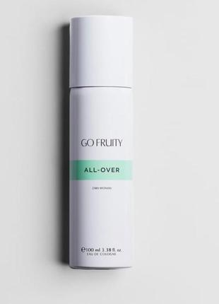 Парфумований спрей для тіла zara go fruity all-over spray, 100 m