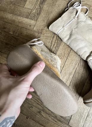 Ботинки сапоги на меху замша ted baker оригинал размер 37 24 см новые4 фото