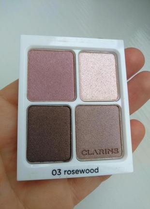 Тени clarins 03 rosewood2 фото