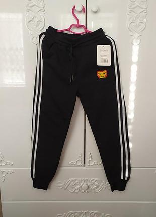 Теплые зимние штаны на флисе, на рост 128-134 см