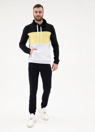 Темно-синий демисезонный мужской спортивный костюм issa plus