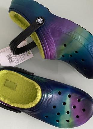 Crocs classic solarized теплые сабо оригинал р. j6