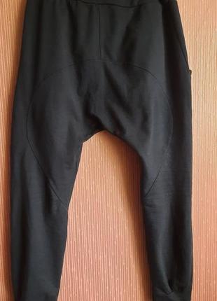 Дизайнерские штаны джогеры с матней низким шаговым швом  слонкою как у rundholz rick owen4 фото