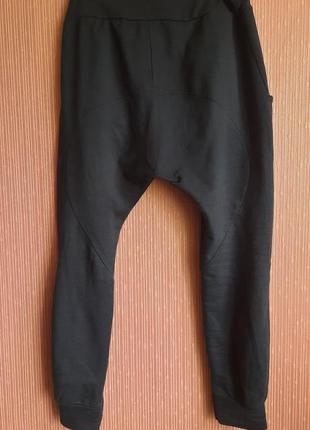 Дизайнерские штаны джогеры с матней низким шаговым швом  слонкою как у rundholz rick owen8 фото