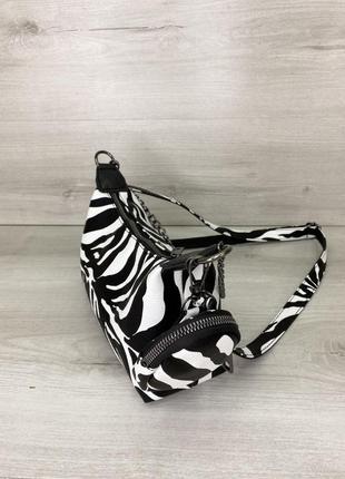 Женская сумка зебра3 фото