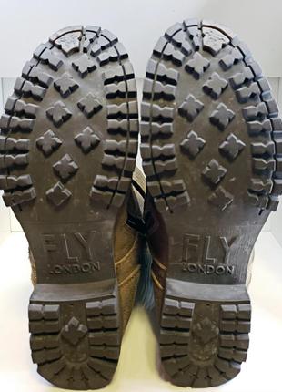 Сапоги милитари кожа деми ботинки байкерские fly london р.37 тренд стиль боты замша original6 фото