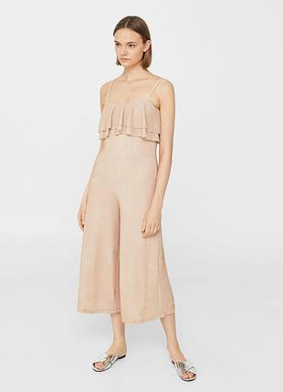 Женский комбинезон mango размер 50-52 ru модный летний