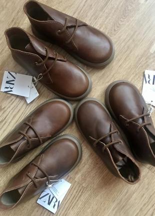 Zara кожаные ботинки 5