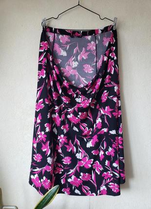 Новая стречевая миди юбка на комфортной талии bm collection  24-30 uk1 фото