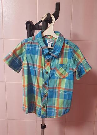 Old navy сорочка рубашка  дитяча на хлопчика літня кольорова