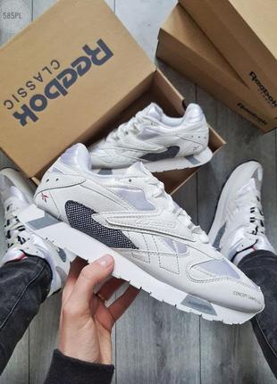 Чоловічі кросівки reebok classic white grey