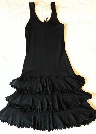 Чорний сарафан з рюшками (можливий обмін)