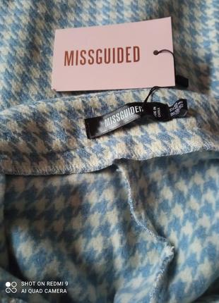 Теплі жіночі брюки труби missguided. штани на флісі4 фото