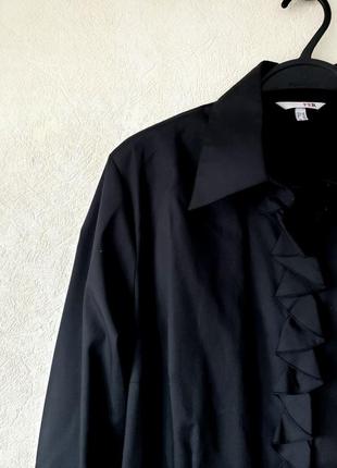 Новая черная блуза fer 20 uk котон+полиэстер2 фото