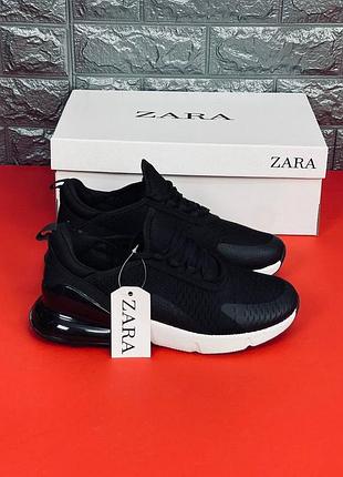 Кроссовки zara, трендовая мужская новинка, черный стиль