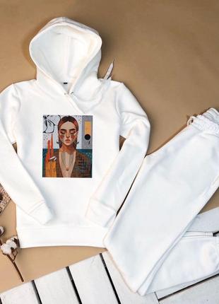 Не кашлатится на флисе костюм спортивный