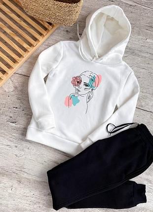 Не кашлатится на флисе костюм спортивный